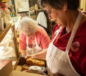 Staff fills customer orders