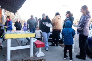 Customer leaves with items